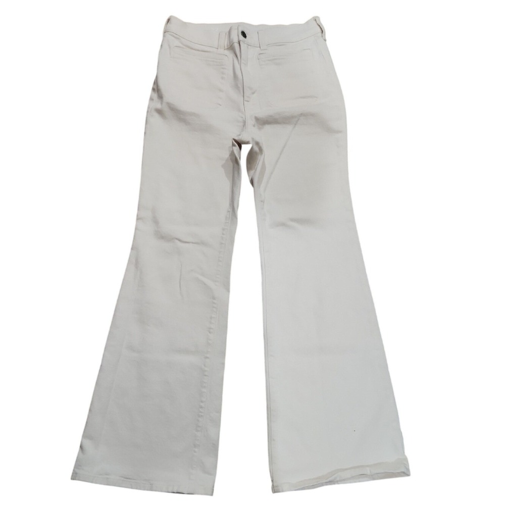 J. Crew Vintage Flare Jeans Ecru Preppy Rich Hamptons 27 Cotton Ecocore Academia